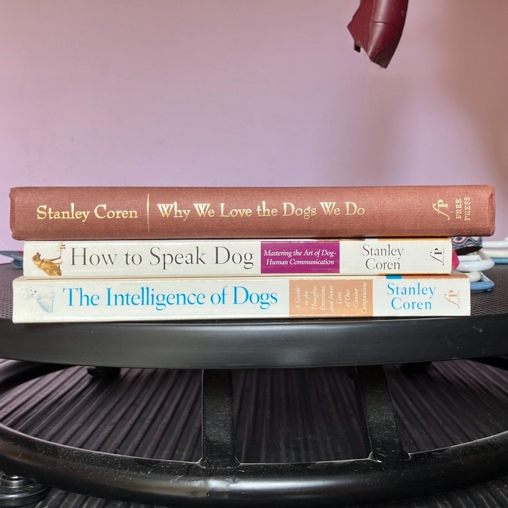 Stanley Coren Dog Books x3